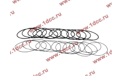 Кольцо уплотнительное гильзы цилиндра (комплект 12 тонких и 12 толстых) двигатель TD226B6G фото Йошкар-Ола